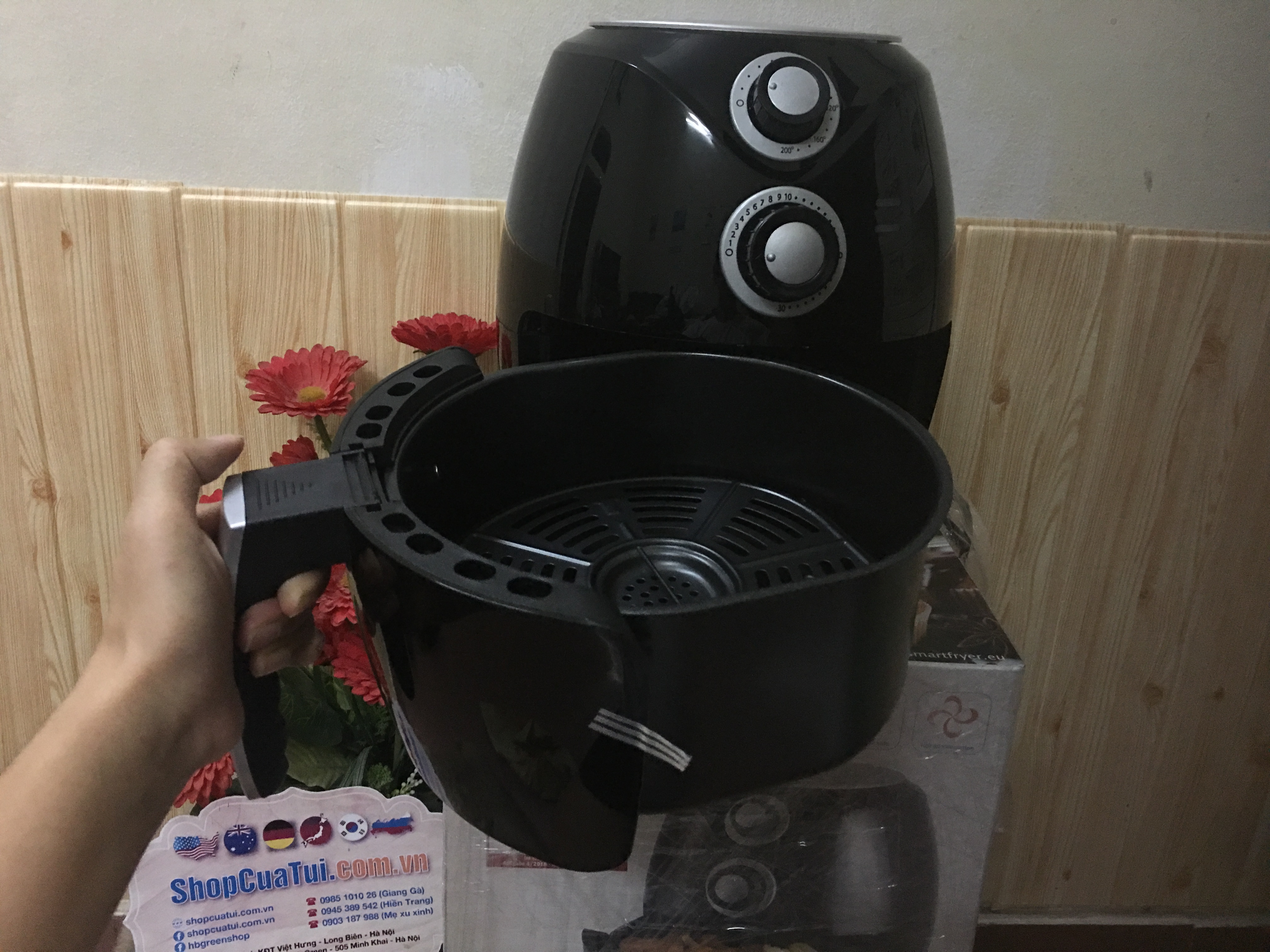 EMERIO-  SMART FRYER - NỒI CHIÊN không dầu NỘI ĐỊA ĐỨC ĐƯỢC ĐÁNH GIÁ “ Very Good “ 4,5/5