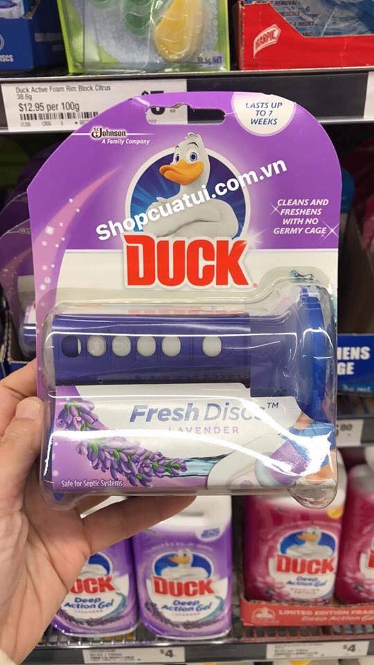 BỘ SẢN PHẨM ĐẾN TỪ MEXICO - DUCK FRESH DISCS - DIỆT TRỪ MÙI HÔI VÀ VI KHUẨN BỒN CẦU WC GIA ĐÌNH BẠN