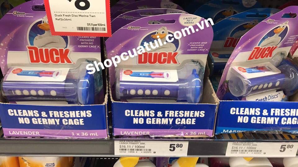BỘ SẢN PHẨM ĐẾN TỪ MEXICO - DUCK FRESH DISCS - DIỆT TRỪ MÙI HÔI VÀ VI KHUẨN BỒN CẦU WC GIA ĐÌNH BẠN