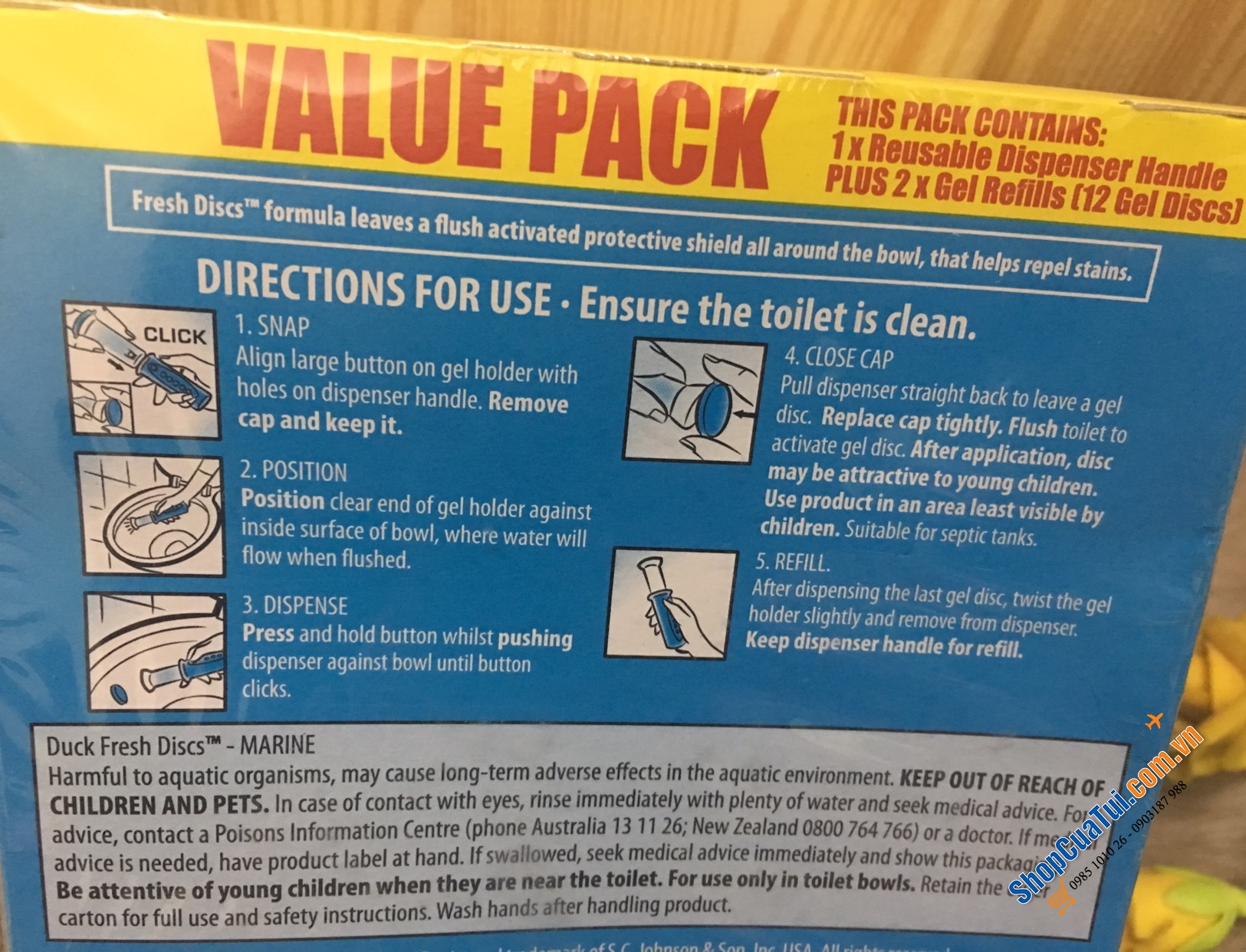 BỘ SẢN PHẨM ĐẾN TỪ MEXICO - DUCK FRESH DISCS - DIỆT TRỪ MÙI HÔI VÀ VI KHUẨN BỒN CẦU WC GIA ĐÌNH BẠN