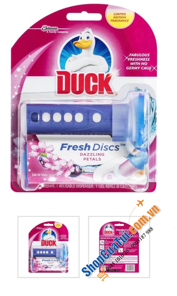 BỘ SẢN PHẨM ĐẾN TỪ MEXICO - DUCK FRESH DISCS - DIỆT TRỪ MÙI HÔI VÀ VI KHUẨN BỒN CẦU WC GIA ĐÌNH BẠN