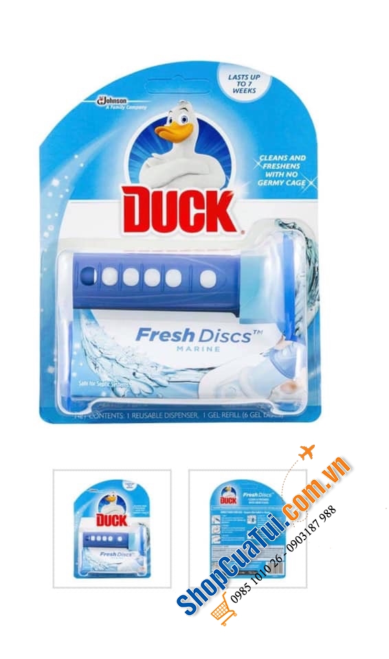 BỘ SẢN PHẨM ĐẾN TỪ MEXICO - DUCK FRESH DISCS - DIỆT TRỪ MÙI HÔI VÀ VI KHUẨN BỒN CẦU WC GIA ĐÌNH BẠN