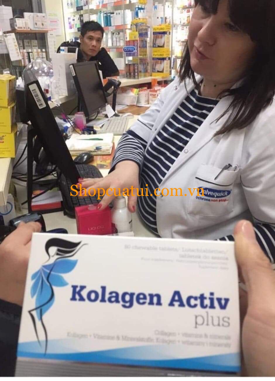 KOLAGEN ACTIV PLUS - Giúp da đàn hồi, căng mịn, trẻ hóa da hộp 80 viên