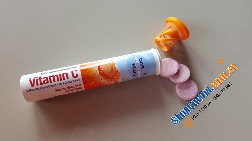 Multivitamin - Vitamin tổng hợp - Viên Sủi C Das Gesunde Plus - Đức