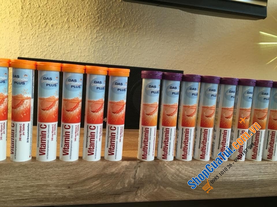 Multivitamin - Vitamin tổng hợp - Viên Sủi C Das Gesunde Plus - Đức
