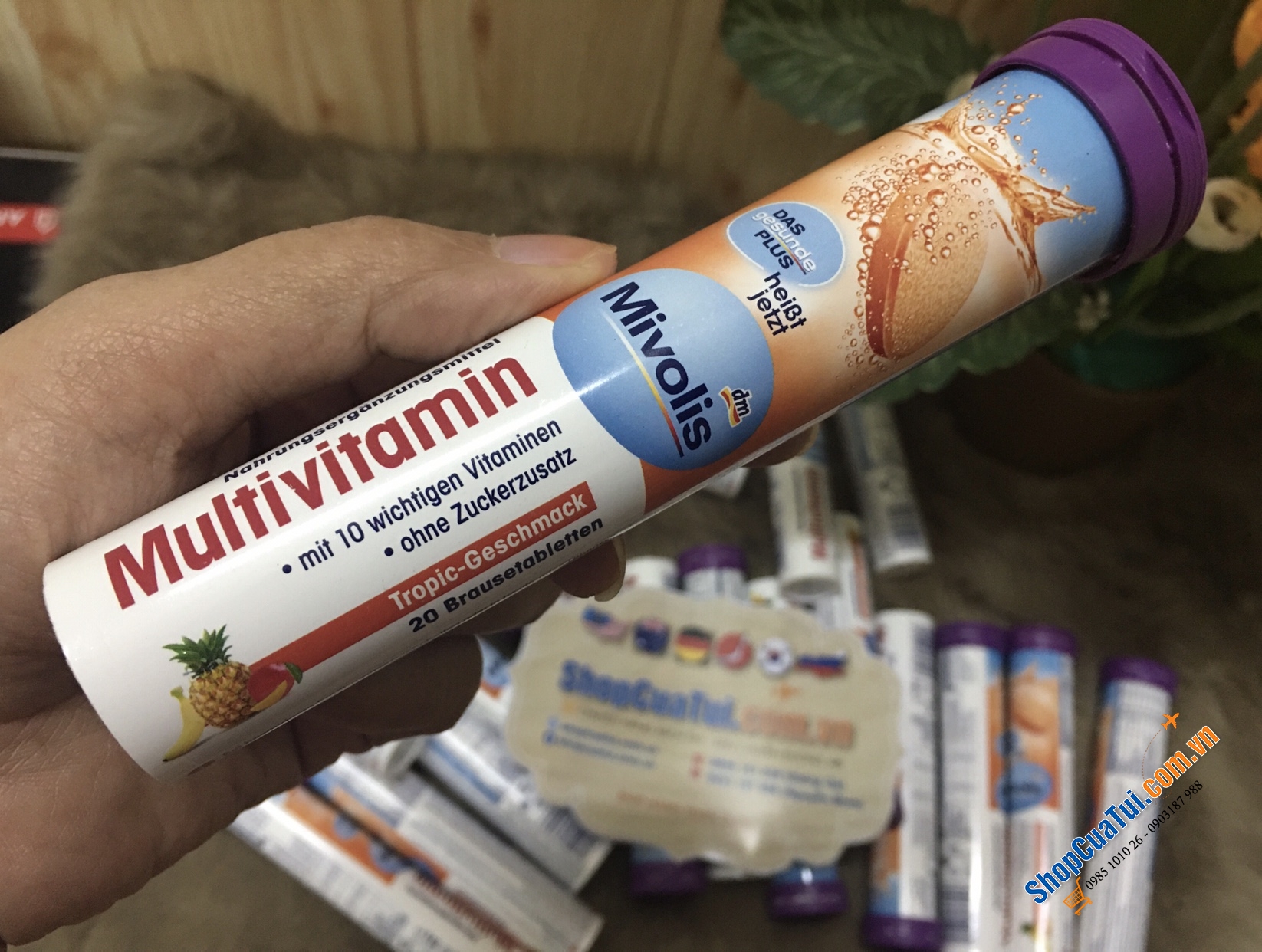 Multivitamin - Vitamin tổng hợp - Viên Sủi C Das Gesunde Plus - Đức