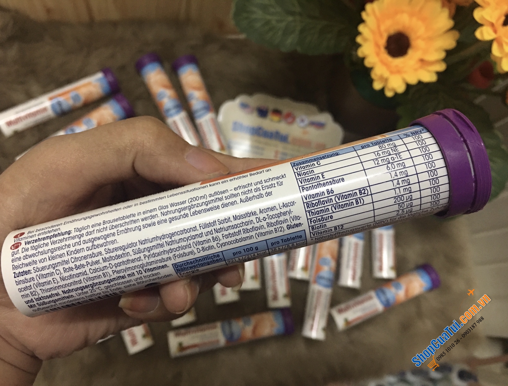 Multivitamin - Vitamin tổng hợp - Viên Sủi C Das Gesunde Plus - Đức