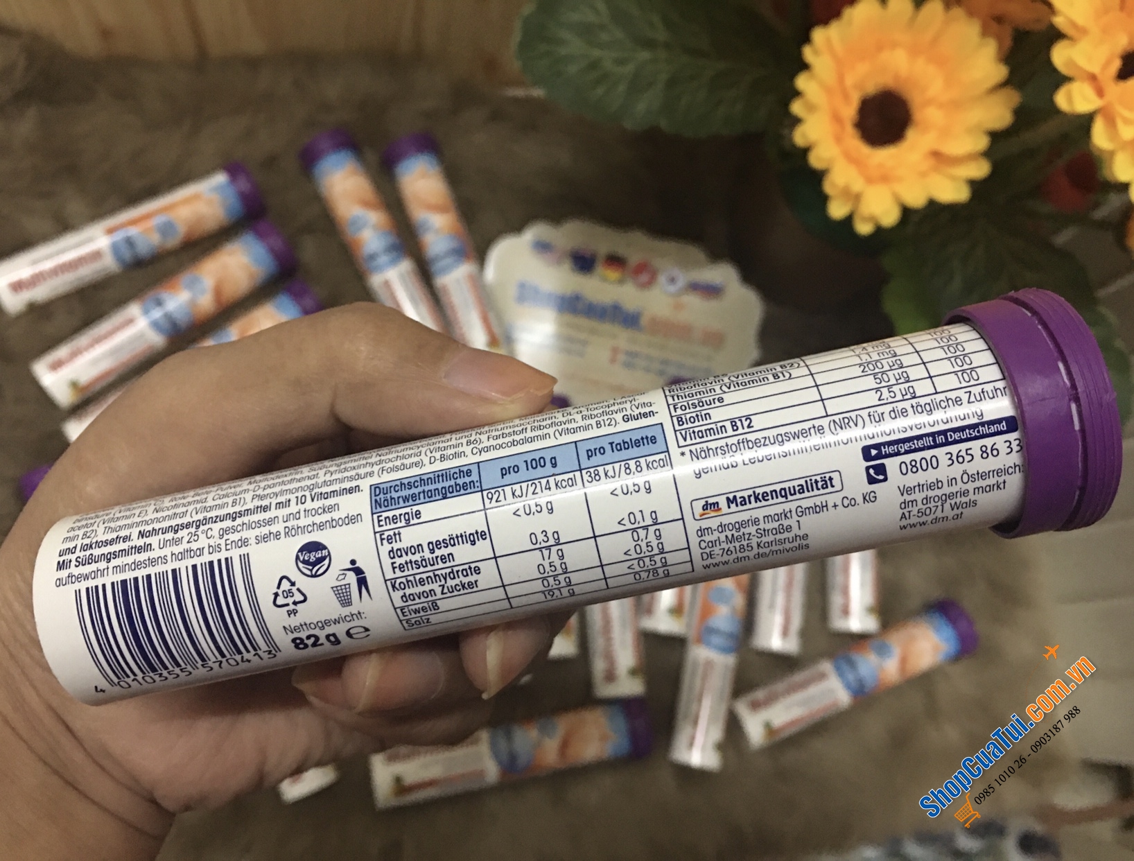Multivitamin - Vitamin tổng hợp - Viên Sủi C Das Gesunde Plus - Đức