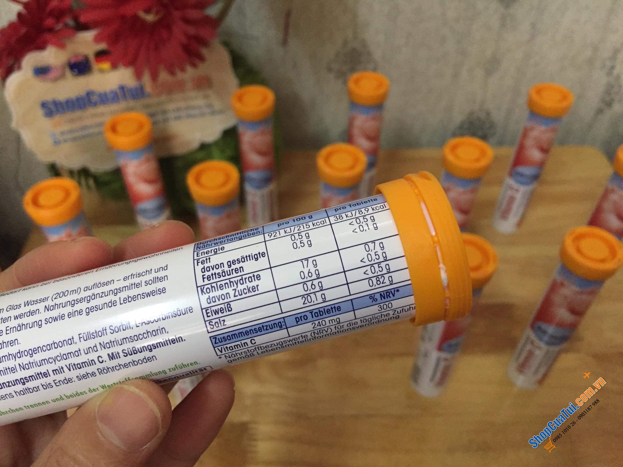 Multivitamin - Vitamin tổng hợp - Viên Sủi C Das Gesunde Plus - Đức