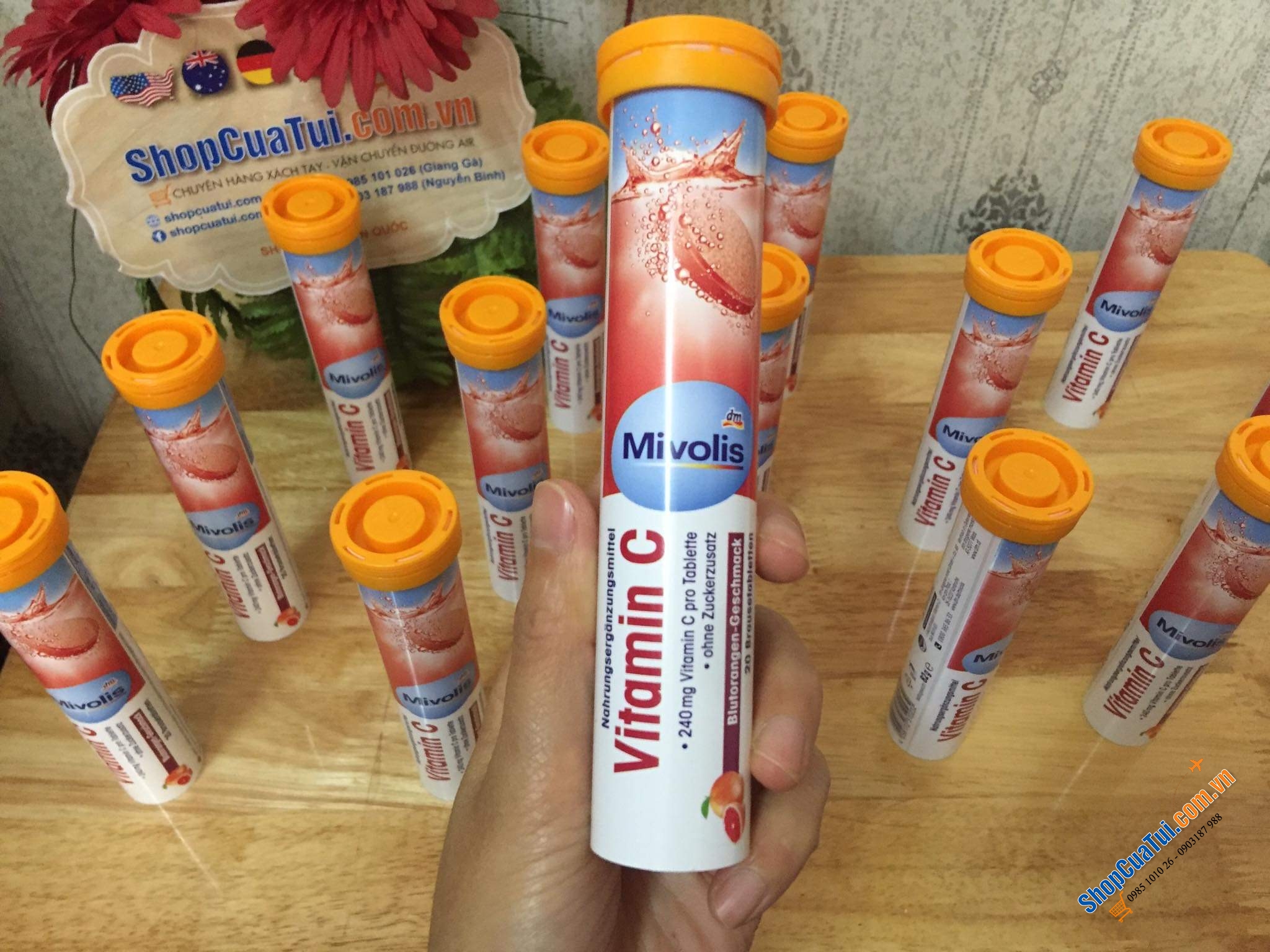 Multivitamin - Vitamin tổng hợp - Viên Sủi C Das Gesunde Plus - Đức
