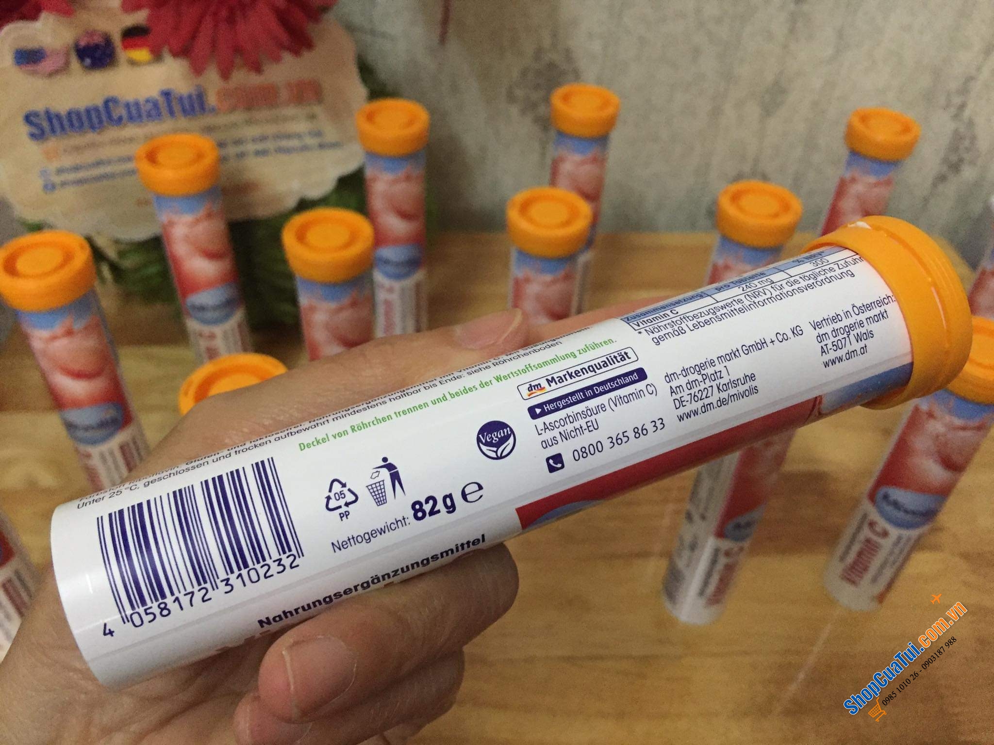 Multivitamin - Vitamin tổng hợp - Viên Sủi C Das Gesunde Plus - Đức