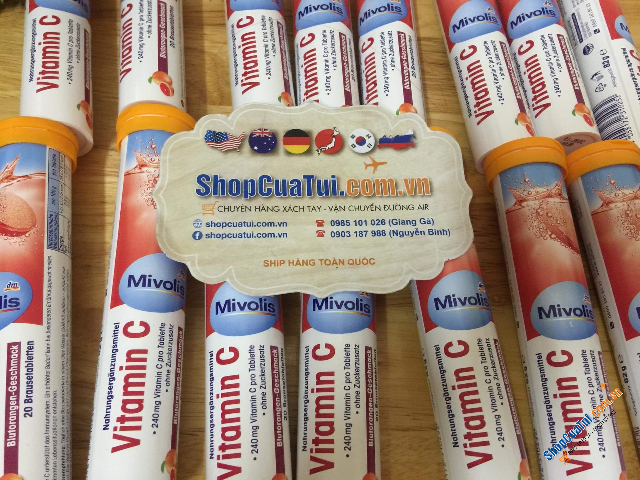 Multivitamin - Vitamin tổng hợp - Viên Sủi C Das Gesunde Plus - Đức
