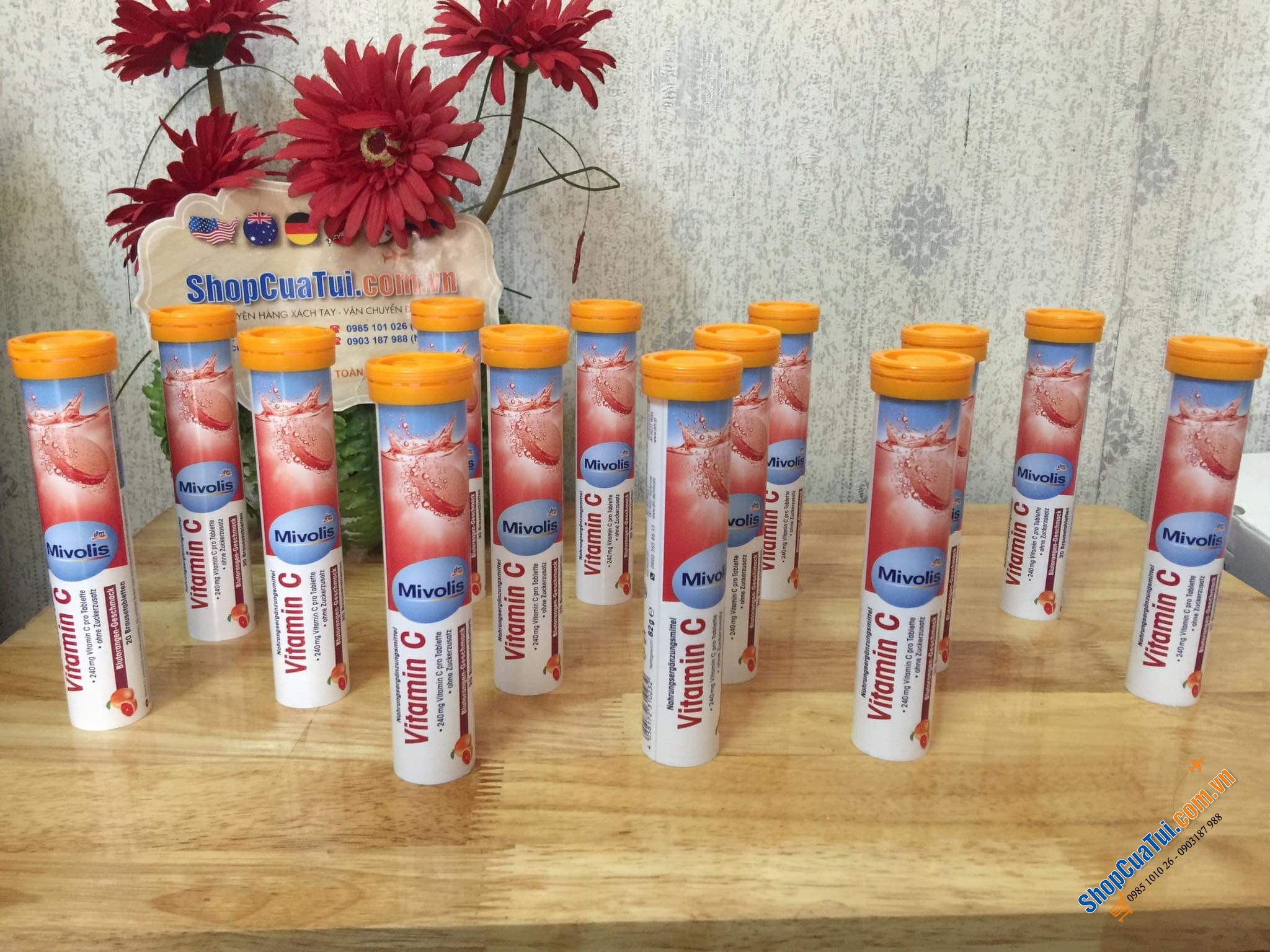 Multivitamin - Vitamin tổng hợp - Viên Sủi C Das Gesunde Plus - Đức