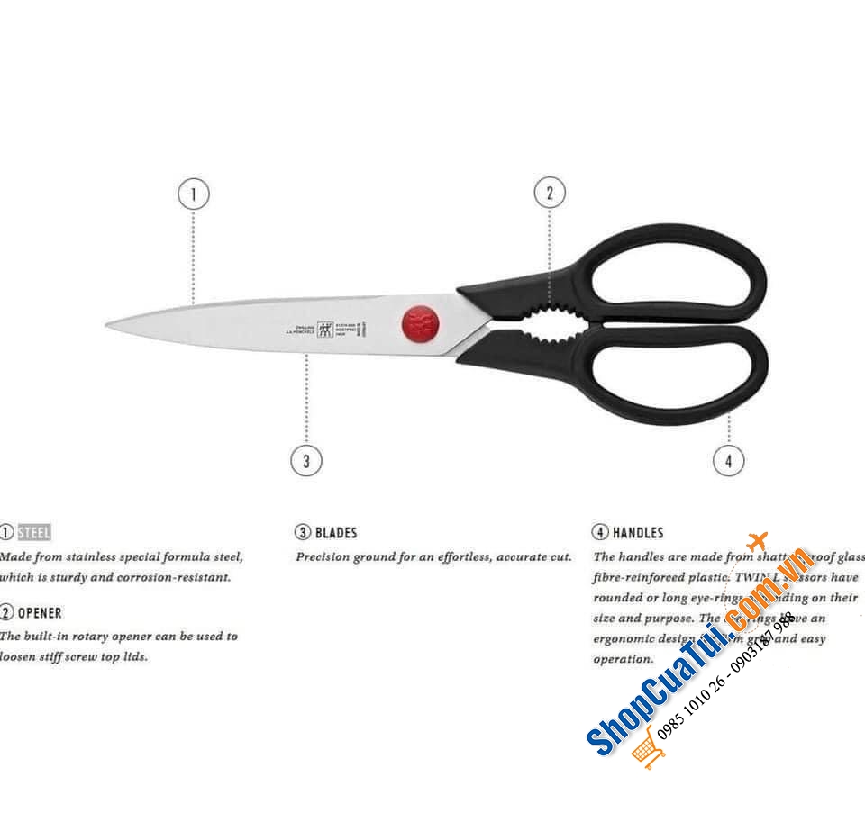 Kéo nhà bếp Zwilling twin L - MADE IN GERMANY
