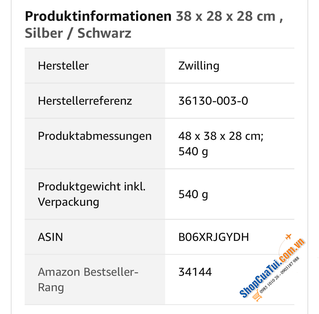 Set 3 dao Zwilling Gourmet 3 món