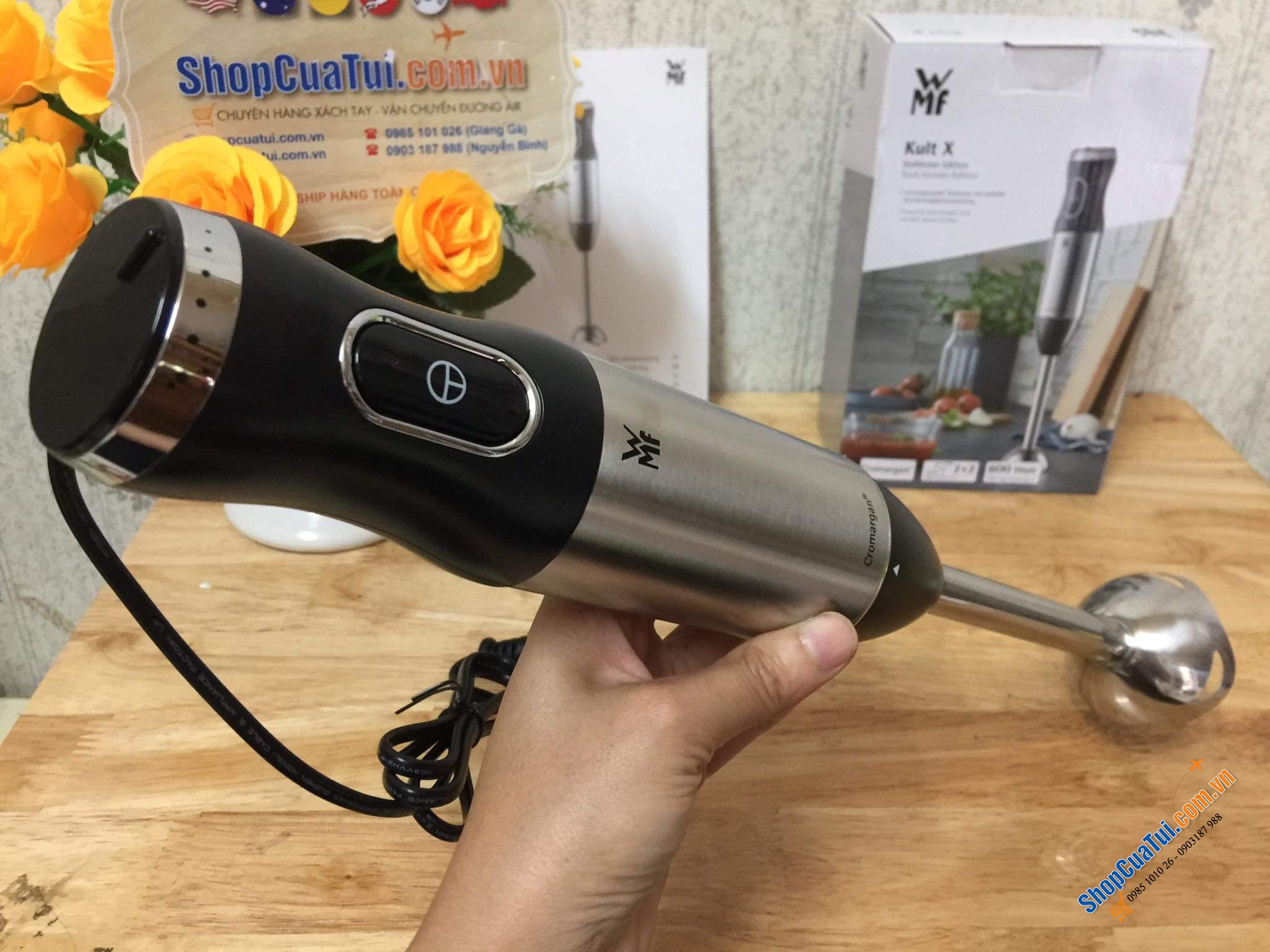 Máy xay cầm tay WMF Cromagan Perfect Cut hoàn hảo từ thiết kế đến chất lượng.