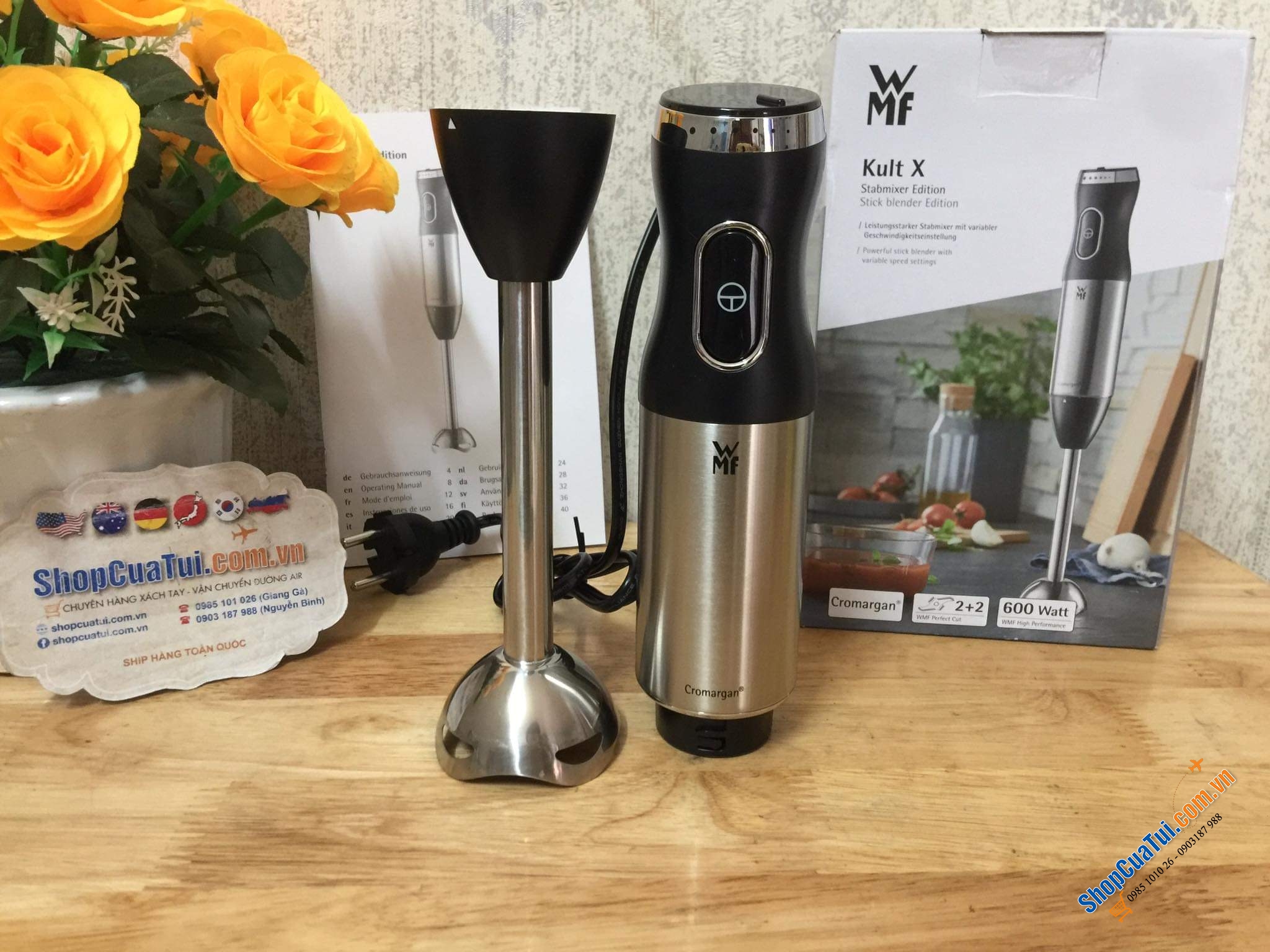 Máy xay cầm tay WMF Cromagan Perfect Cut hoàn hảo từ thiết kế đến chất lượng.