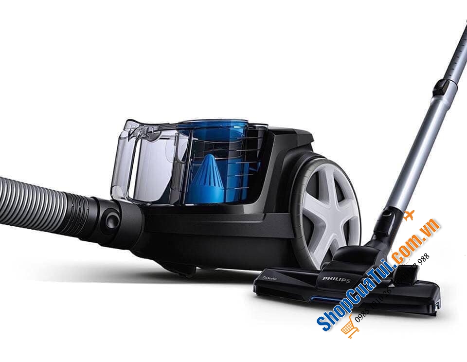 Máy hút bụi không túi lọc Philips FC9332/09 Compact PowerPro, màu đen