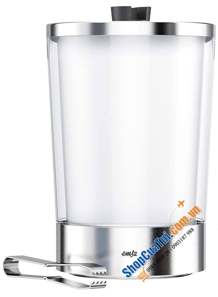 Xô đá, Xô đựng đá Emsa Flow 2 lớp siêu đẹp, để lên bàn ăn rất bắt mắt thực khách