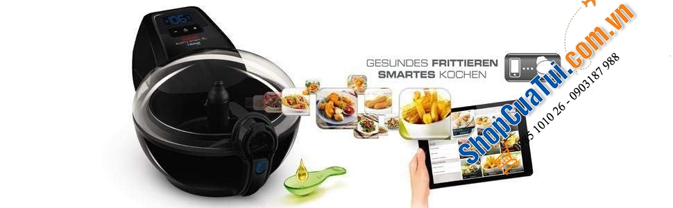  Nồi chiên không dầu thế hệ mới Tefal AH9808 ActiFry Smart XL - made in France  - Công nghệ 4.0 có kết nối Bluetooth.