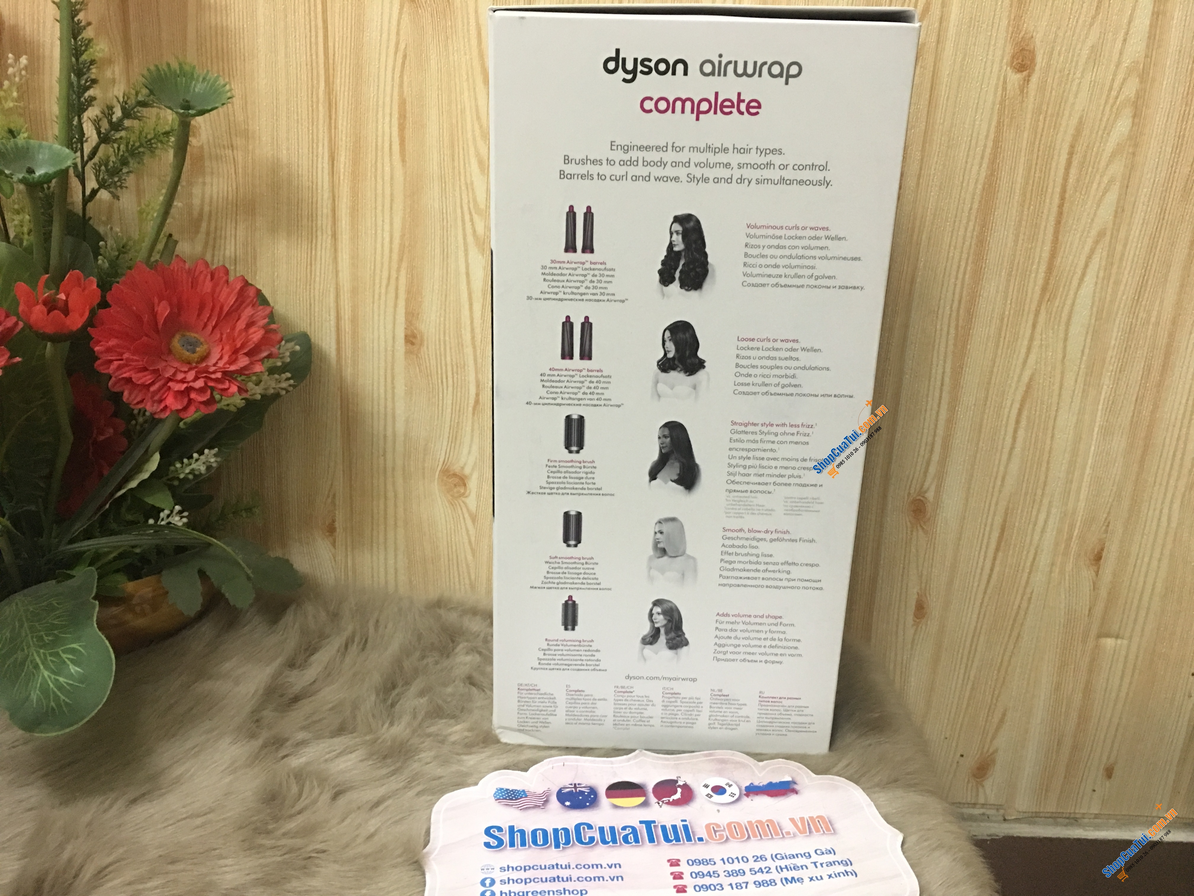 bộ sấy uốn tóc siêu nổi tiếng:   DYSON AIRWRAP COMPLETE - bản Châu Âu