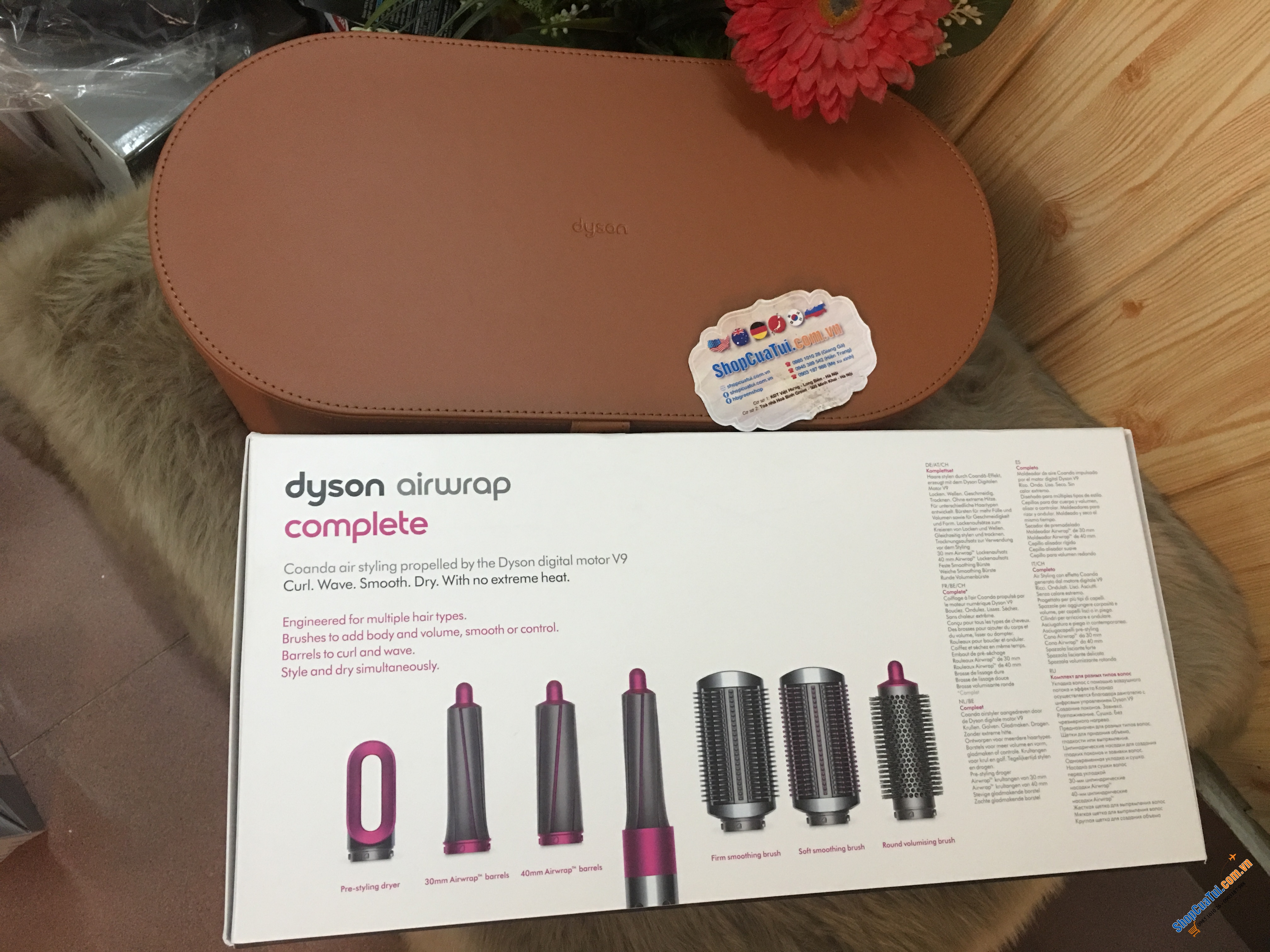 bộ sấy uốn tóc siêu nổi tiếng:   DYSON AIRWRAP COMPLETE - bản Châu Âu