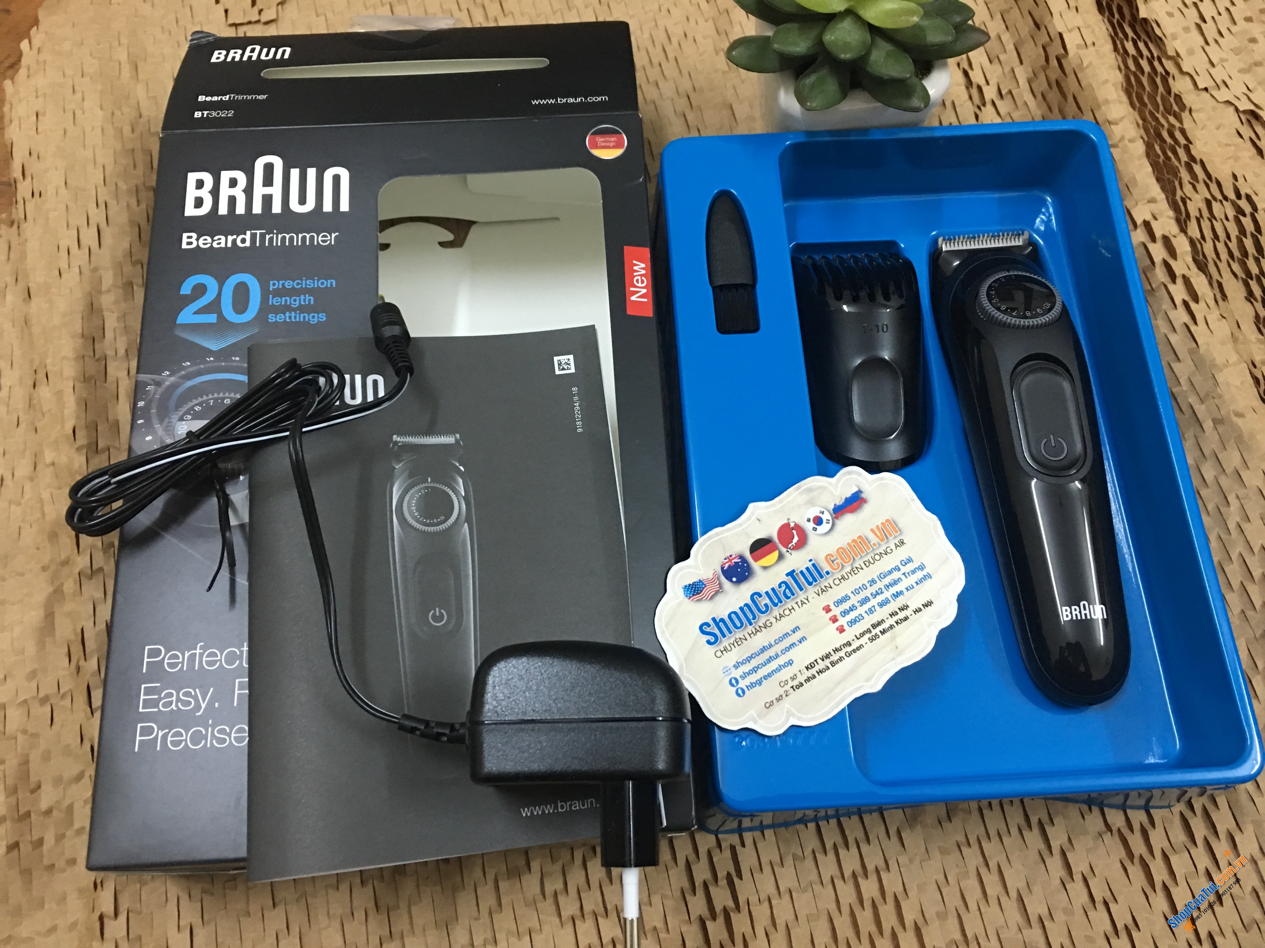 Máy cắt tóc - cạo râu Braun BT3022