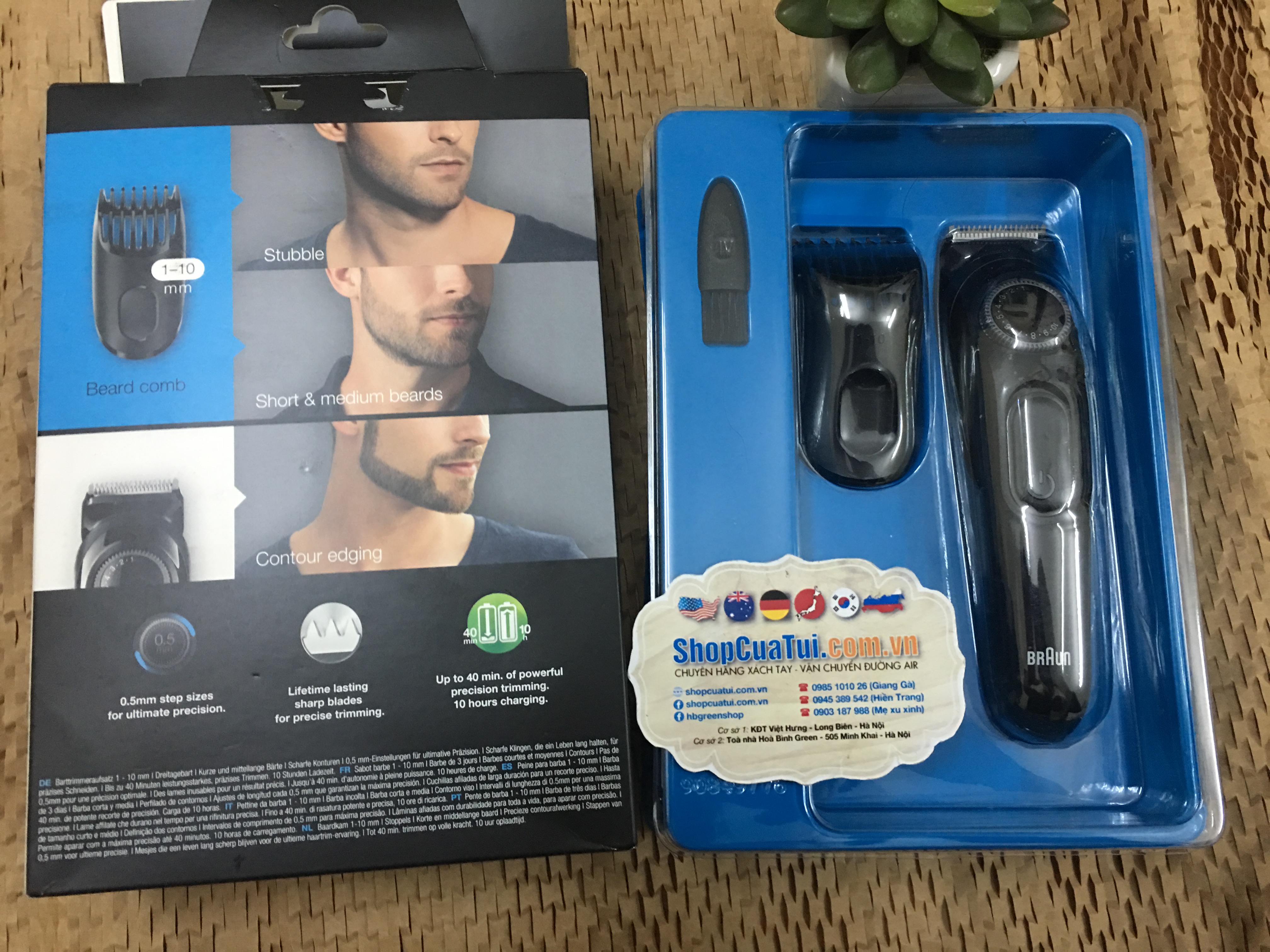 Máy cắt tóc - cạo râu Braun BT3022
