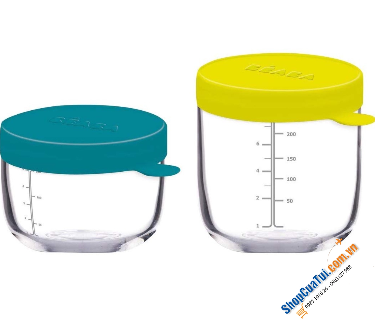 SET 2 BÌNH CHIA SỮA BEABA 150ml và 250ml Made in France  - TIỆN LỢI KHI ĐU CHƠI, DU LỊCH