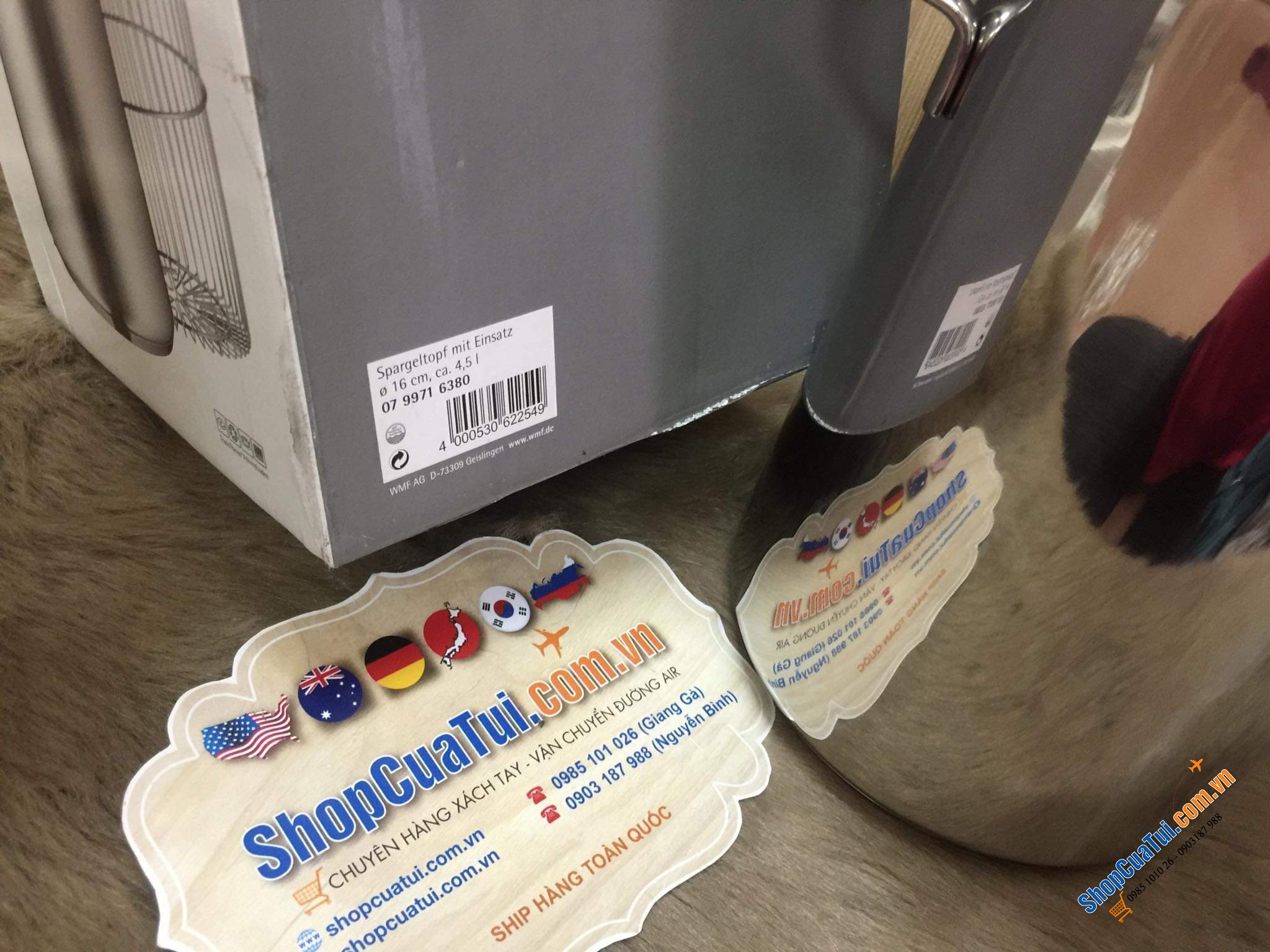 NỒI KÈM VỈ LUỘC WMF 4,5 lít thích hợp nấu mỳ, luộc măng tây, luộc gà, vịt,...