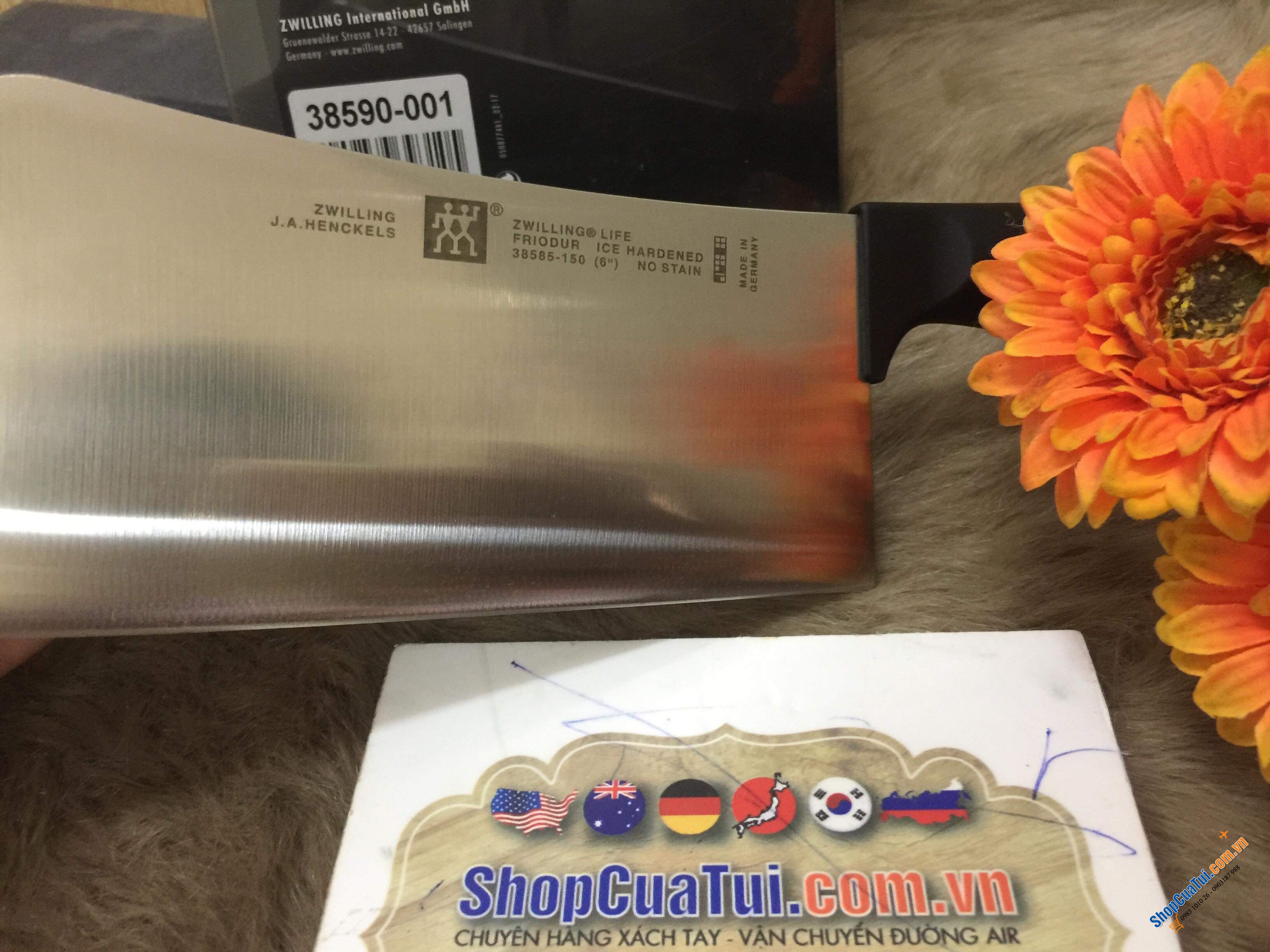 SET ĐÔI DAO CHẶT - DAO THÁI ZWILLING MADE IN GERMANY