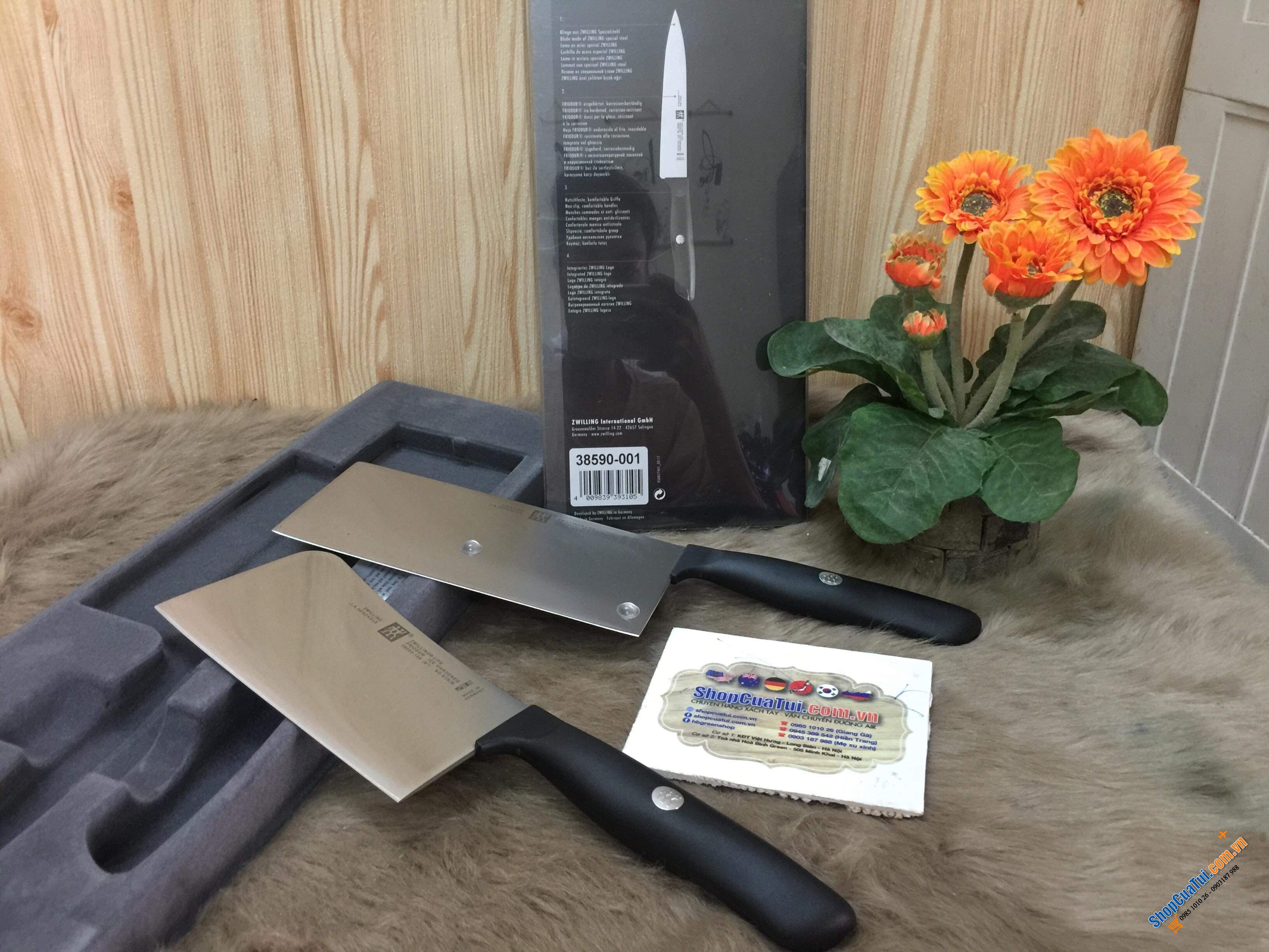 SET ĐÔI DAO CHẶT - DAO THÁI ZWILLING MADE IN GERMANY
