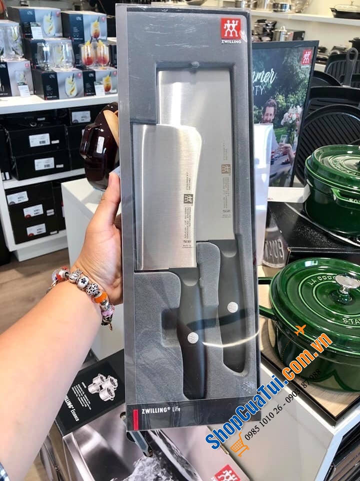 SET ĐÔI DAO CHẶT - DAO THÁI ZWILLING MADE IN GERMANY
