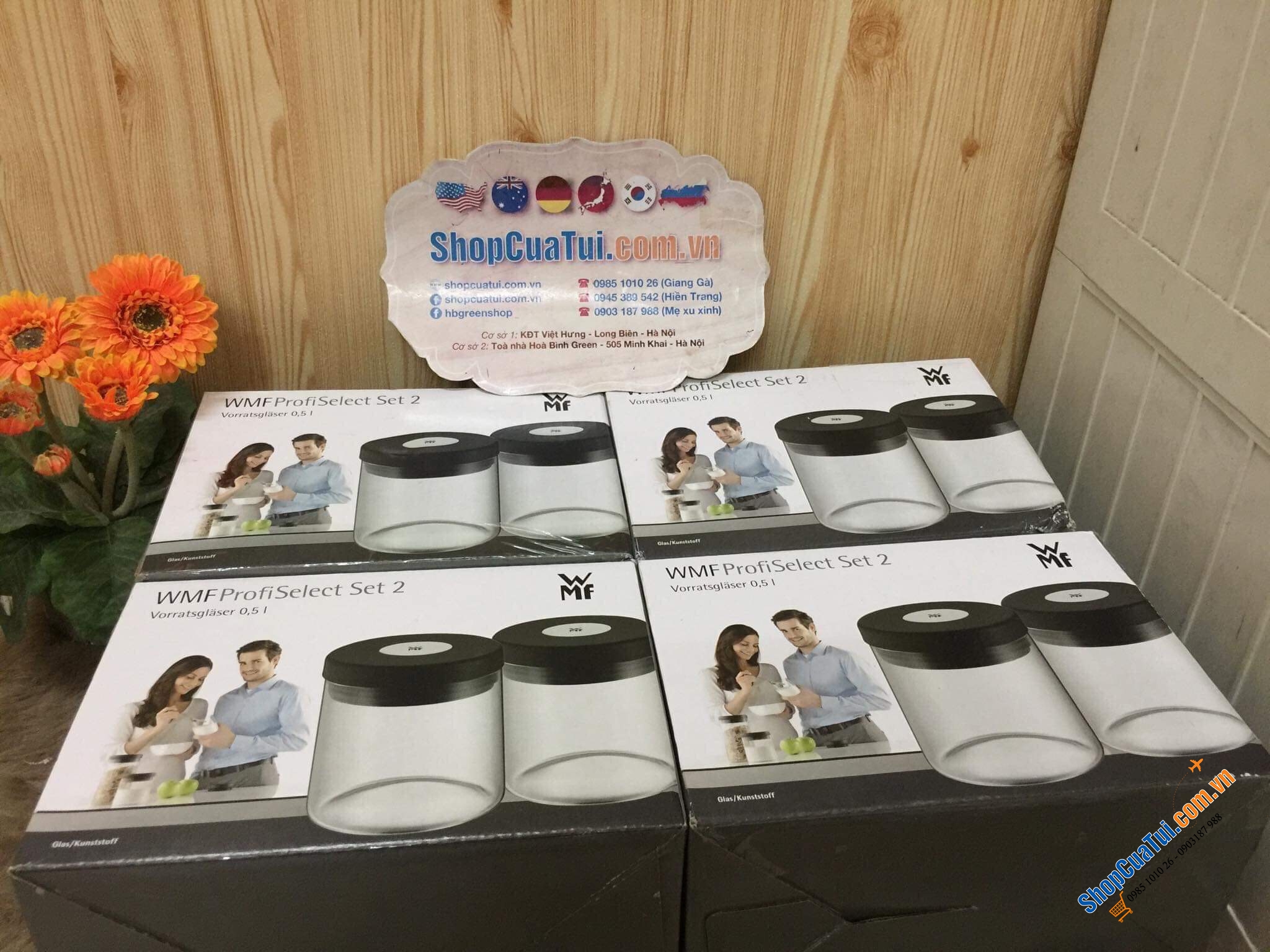 BÌNH THUỶ TINH WMF DEPOT  SET ĐÔI  0,5 LIT
