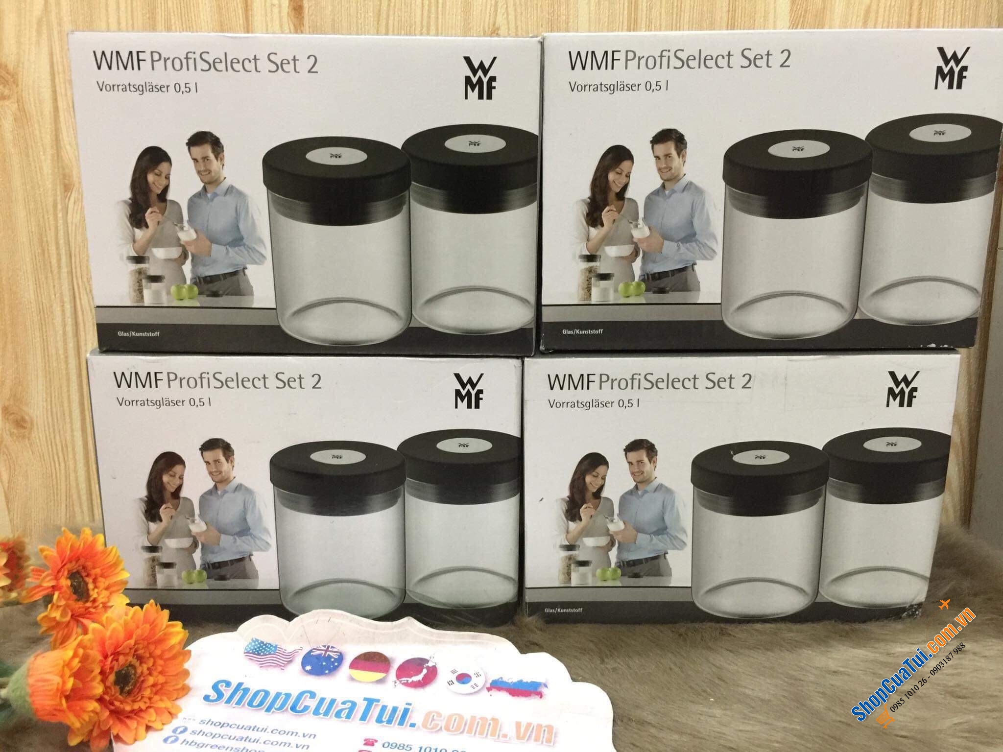 BÌNH THUỶ TINH WMF DEPOT  SET ĐÔI  0,5 LIT