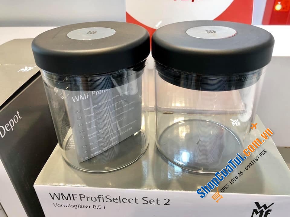 BÌNH THUỶ TINH WMF DEPOT  SET ĐÔI  0,5 LIT