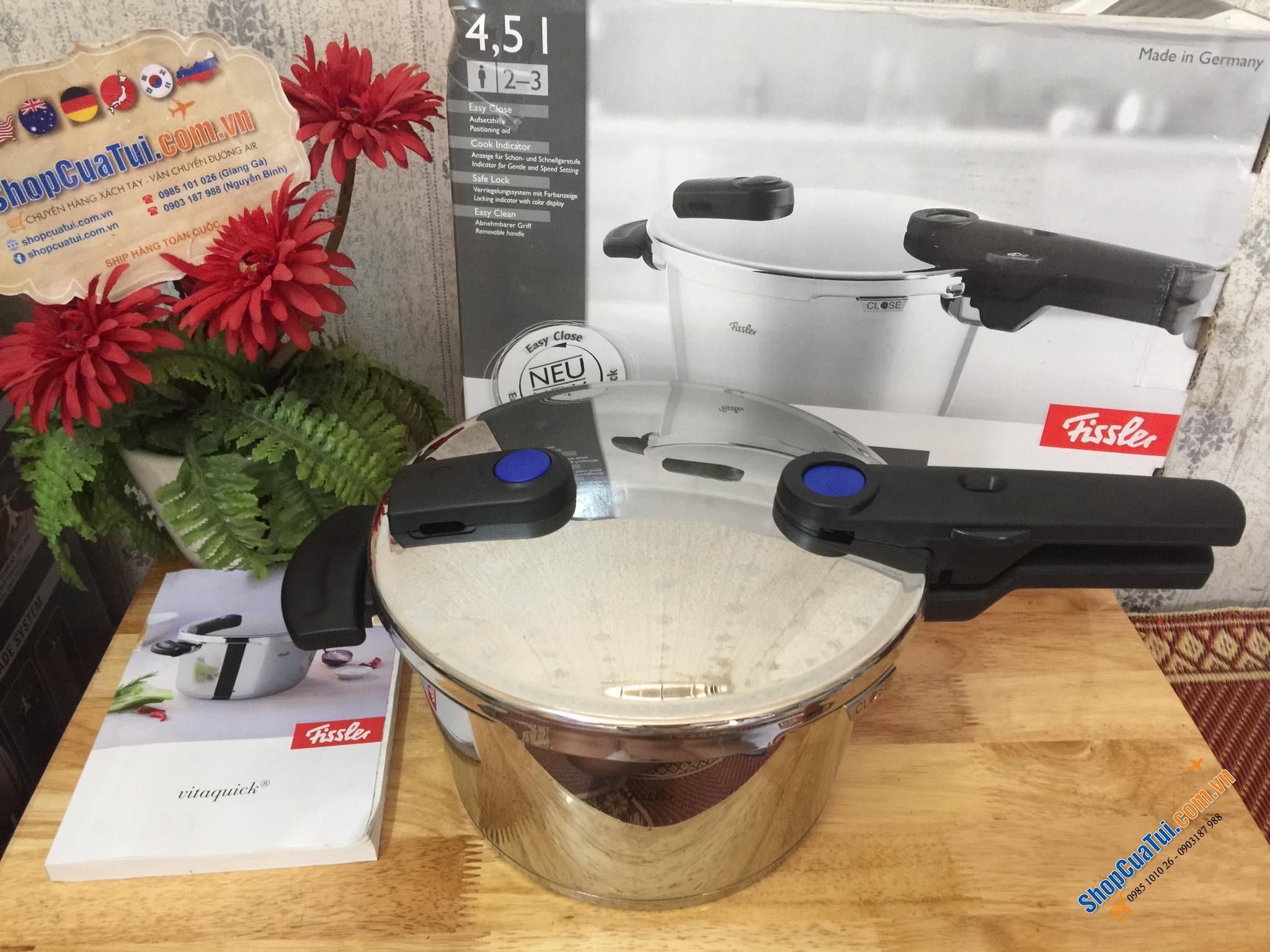 Nồi áp suất Fissler Vitaquick 4,5 lít - Made in Germany