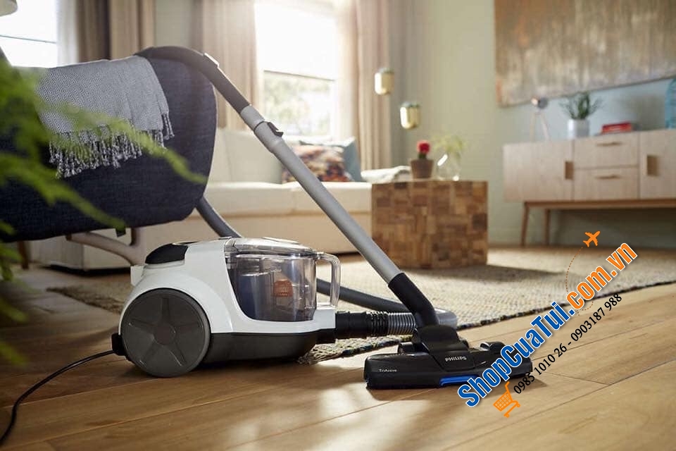 Máy hút bụi PHILIPS PowerPro Compact Philips FC 9327/09 thế hệ mới, không cần túi bụi
