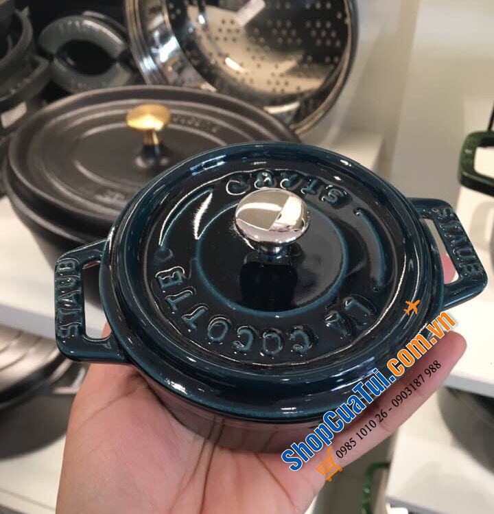 Nồi Staub đúc hoàn toàn gang 10 cm