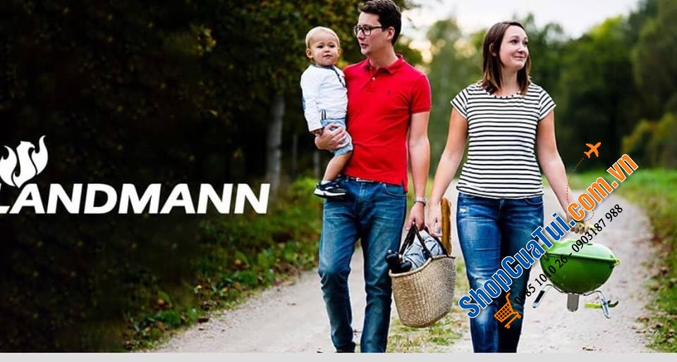 Bếp nướng than hoa LANDMANN Màu siêu đẹp