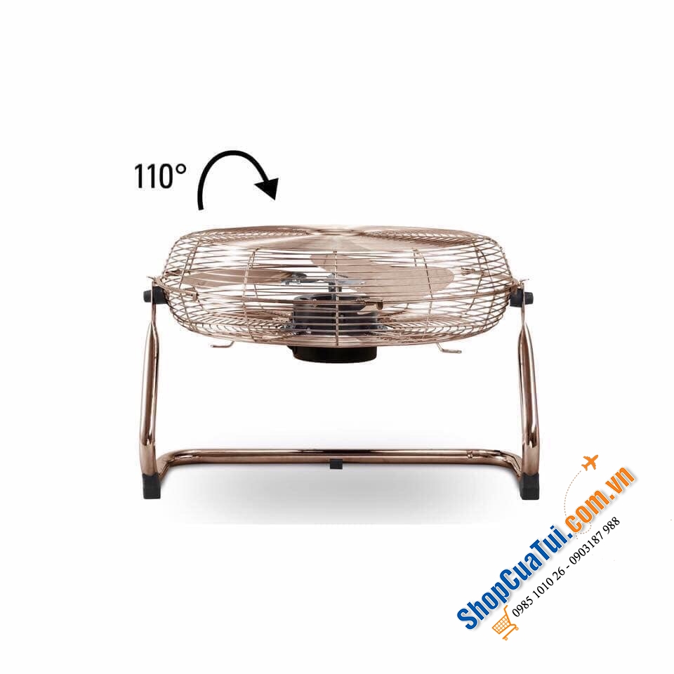 Quạt sàn Trotec TVM 17 phong cách Retro đường kính cánh quạt 45cm, Kích thước: 18 x 54 x 53,5cm