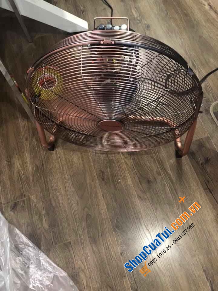 Quạt sàn Trotec TVM 17 phong cách Retro đường kính cánh quạt 45cm, Kích thước: 18 x 54 x 53,5cm