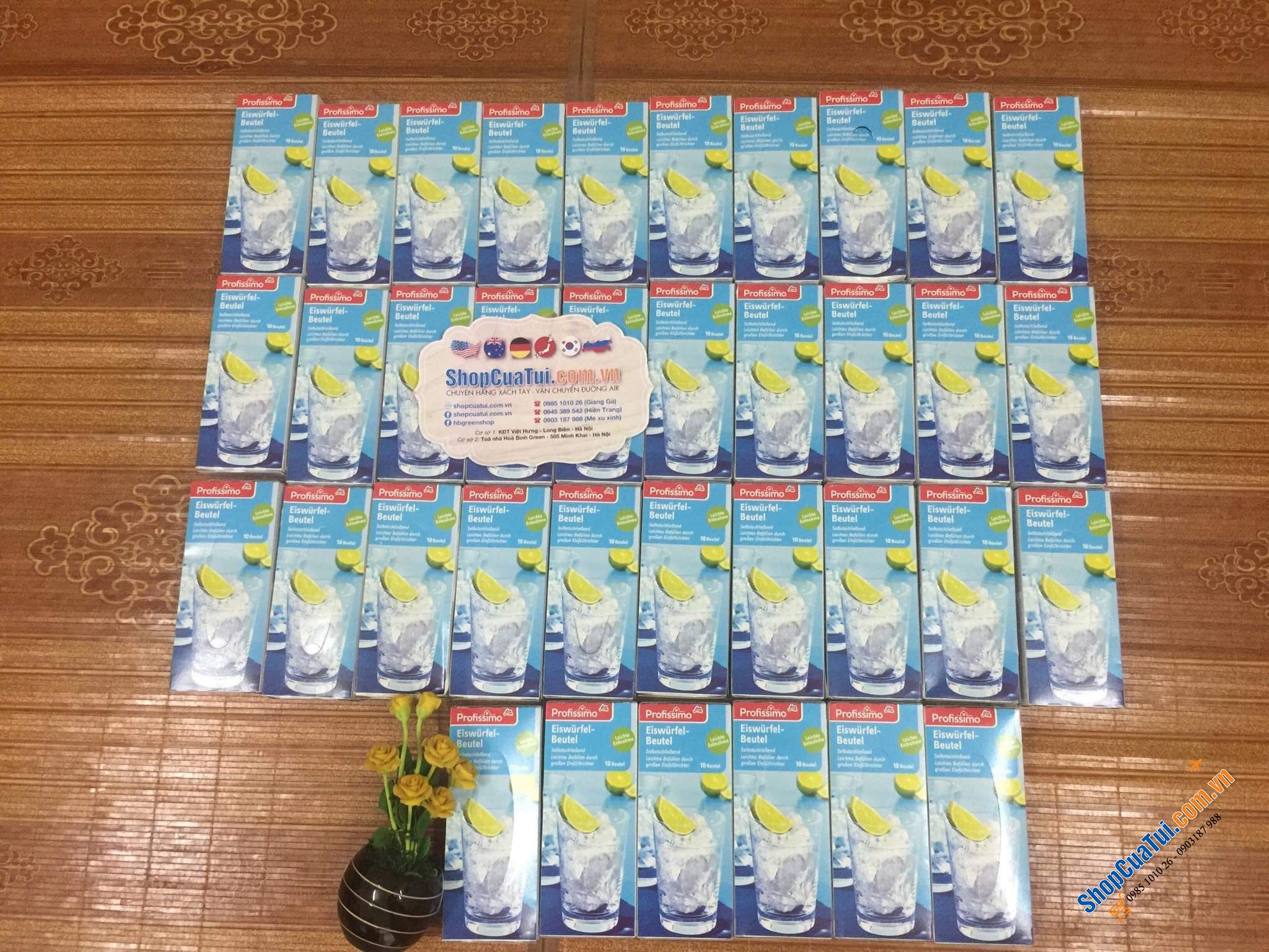 TÚI LÀM ĐÁ PROFISSIMO ĐỨC 240 viên đá
