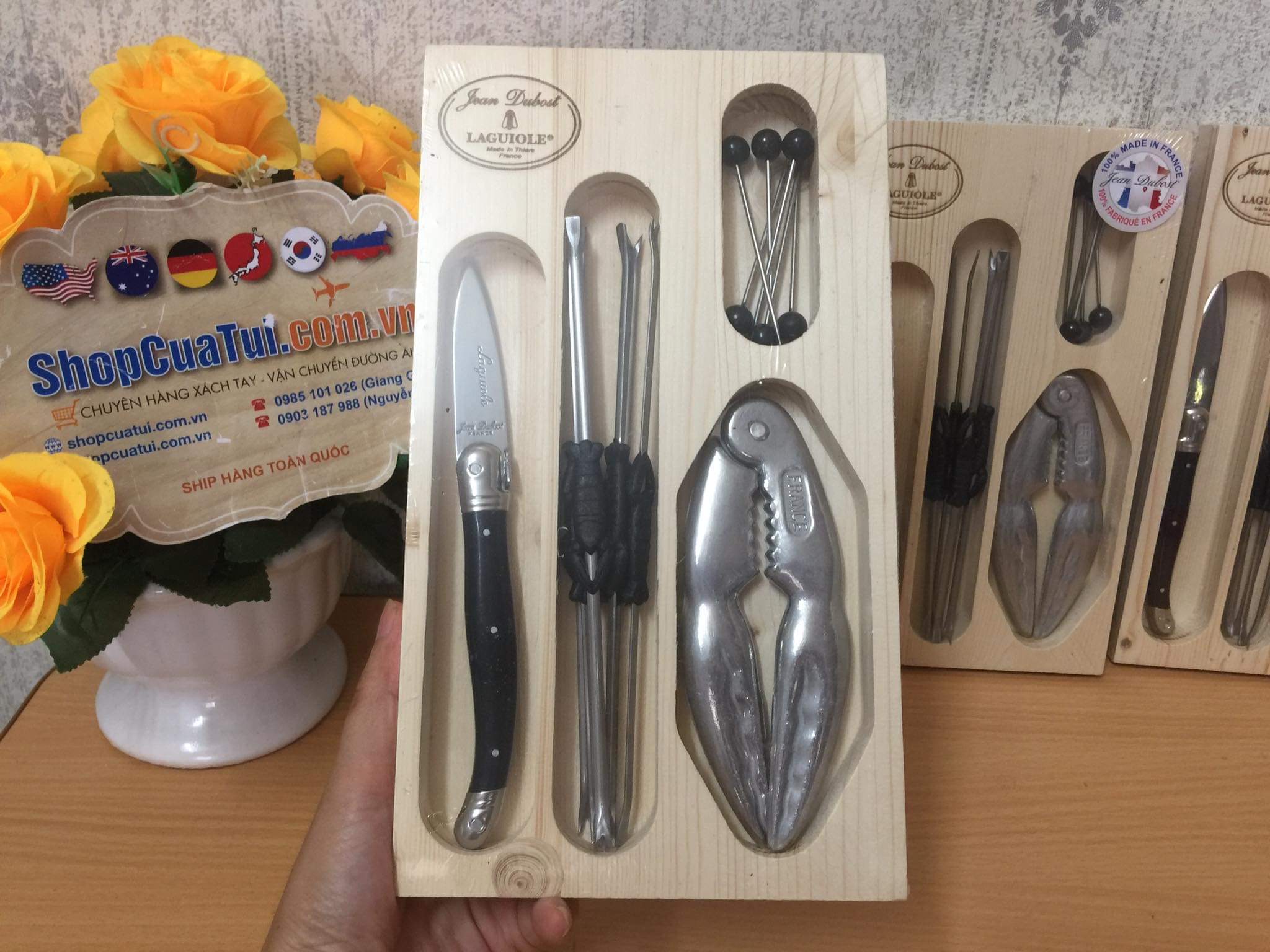 TRỌN BỘ SET ĂN HẢI SẢN KOM AMSTERDAM- PHÁP.