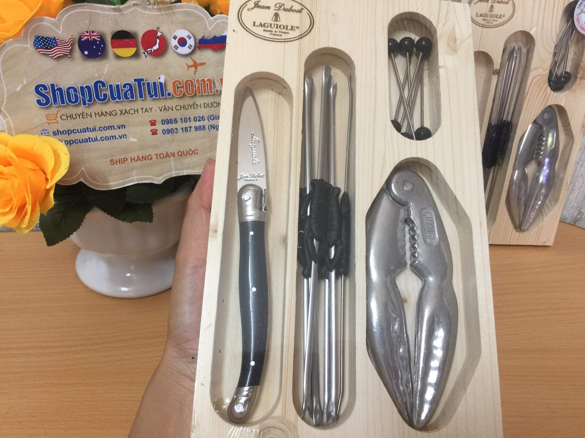TRỌN BỘ SET ĂN HẢI SẢN KOM AMSTERDAM- PHÁP.