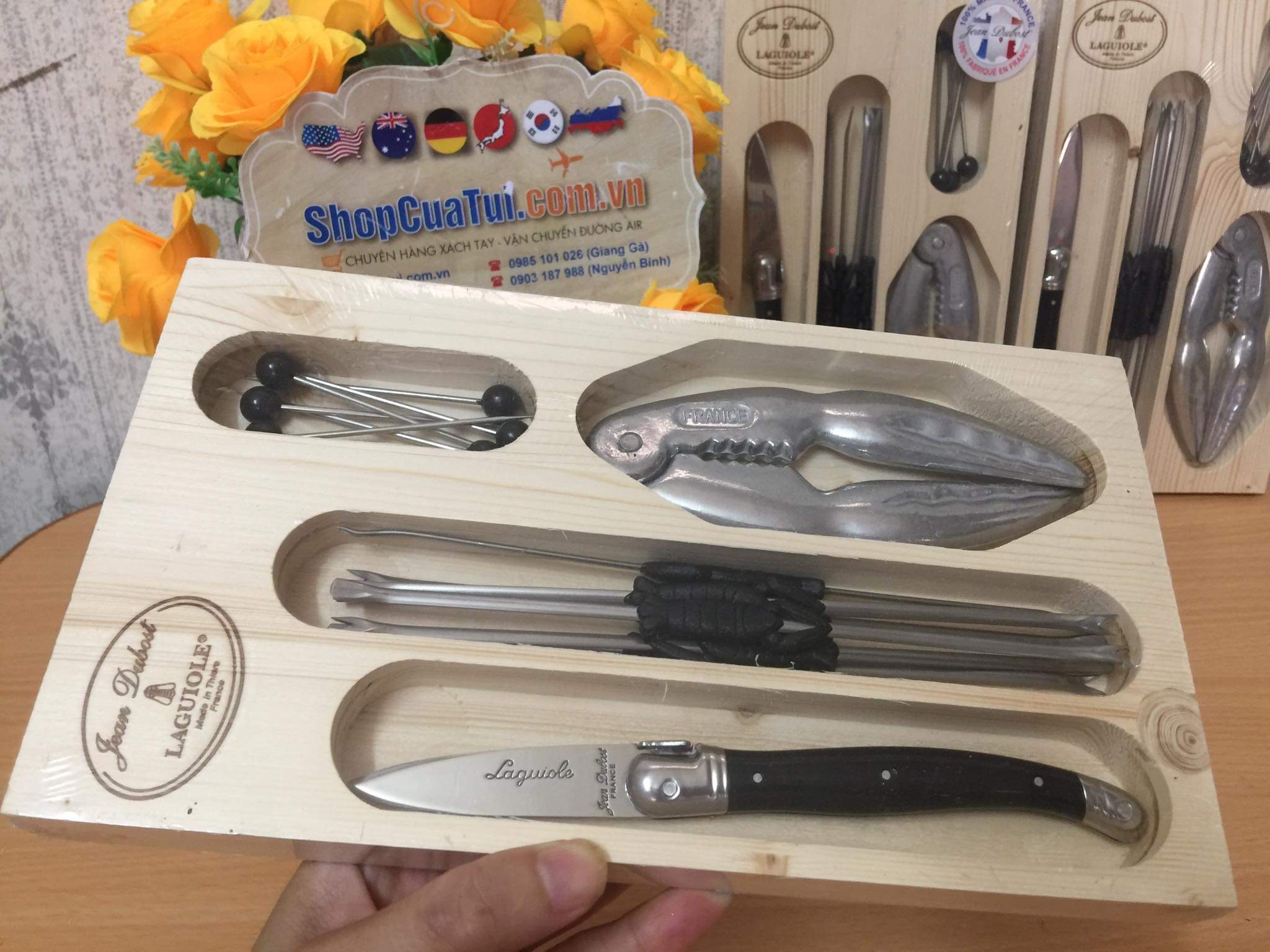 TRỌN BỘ SET ĂN HẢI SẢN KOM AMSTERDAM- PHÁP.