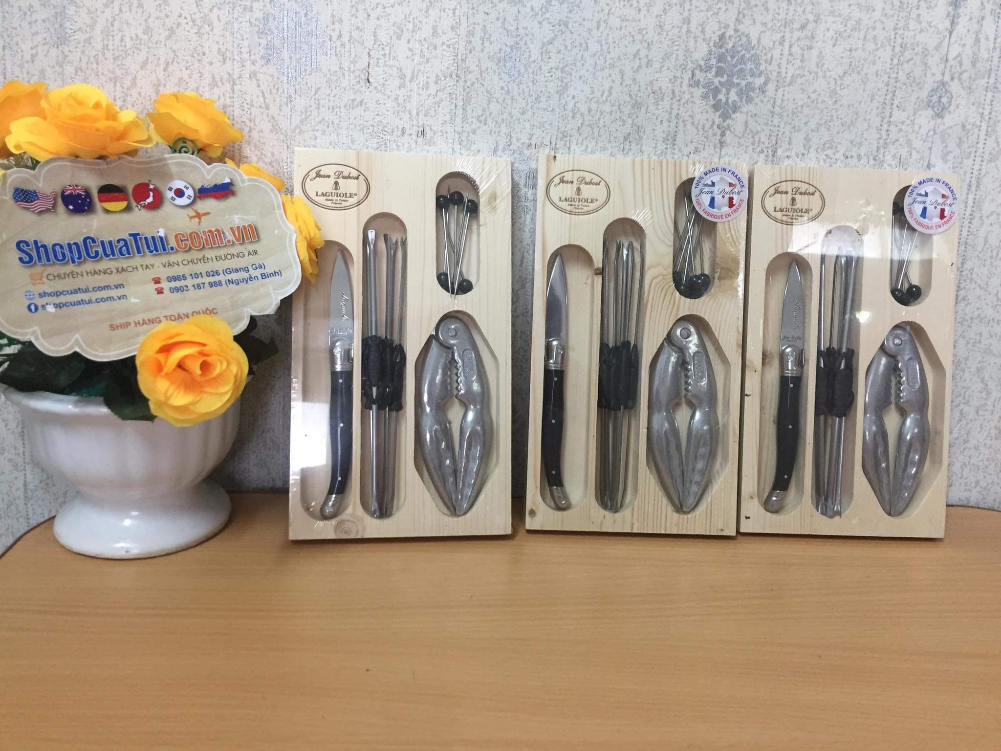 TRỌN BỘ SET ĂN HẢI SẢN KOM AMSTERDAM- PHÁP.