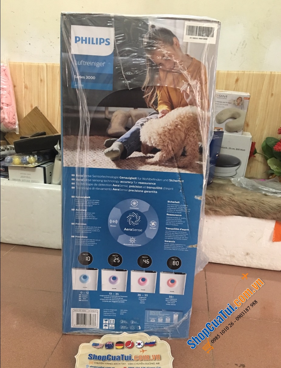 Máy lọc không khí Philips AC3256/10 kèm tạo ẩm 3000