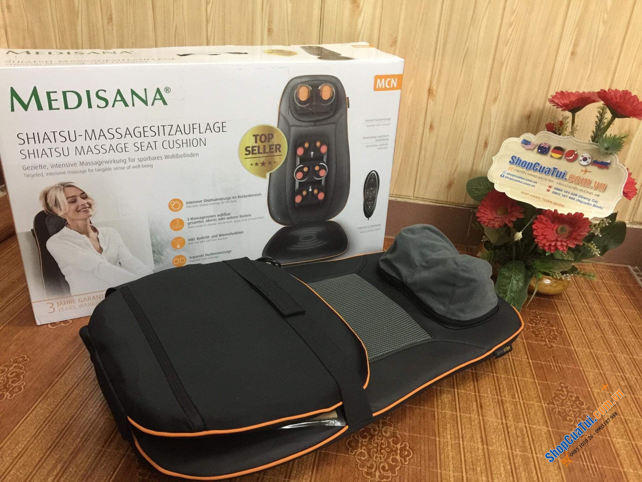 GHẾ MASSAGE TOÀN THÂN MEDISANA MCN SHIATSHU 88930