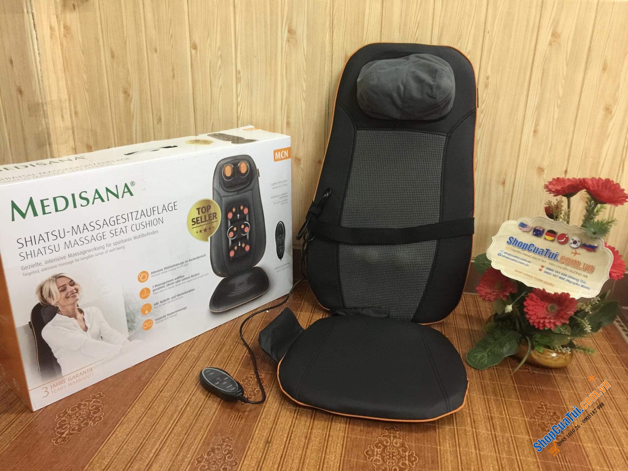 GHẾ MASSAGE TOÀN THÂN MEDISANA MCN SHIATSHU 88930